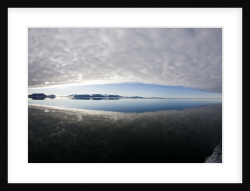 Reflection of Low Clouds in Calm Sea at Edgeoya Island by Anonymous