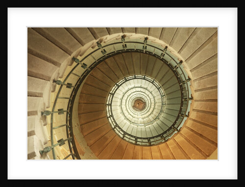 Spiral Staircase at Eckmuhl Lighthouse in Brittany by Anonymous