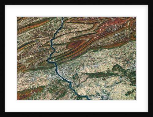 Susquehanna River in the Appalachian Mountains in Fall by Anonymous