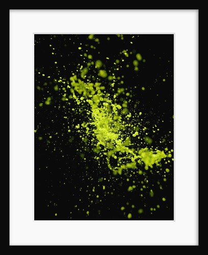 Splashing Green Liquid by Anonymous