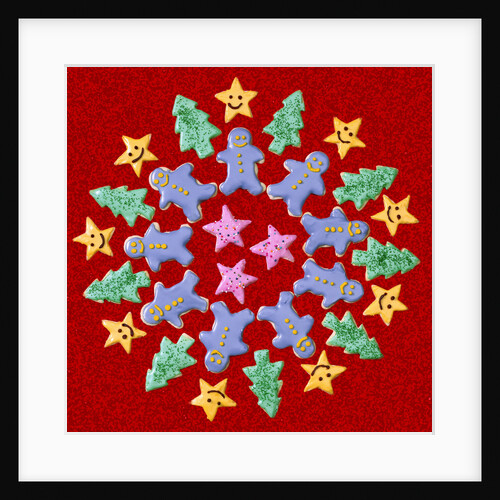 Wreath of Christmas Cookies by Anonymous