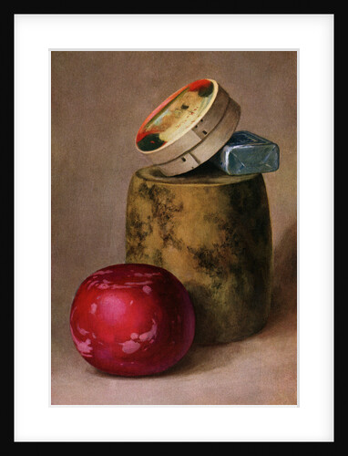 Illustration of four types of cheese by Anonymous