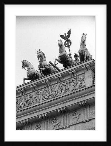 Statues on Top of Brandenburg Gate by Anonymous