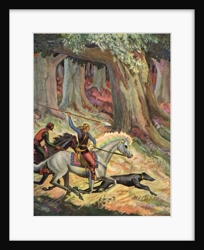 The Hunt in the Odenwald by Peter Hurd