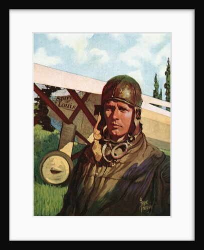 Illustration of Charles Lindbergh by Frank Godwin
