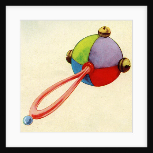 Illustration of child's rattle by Anonymous
