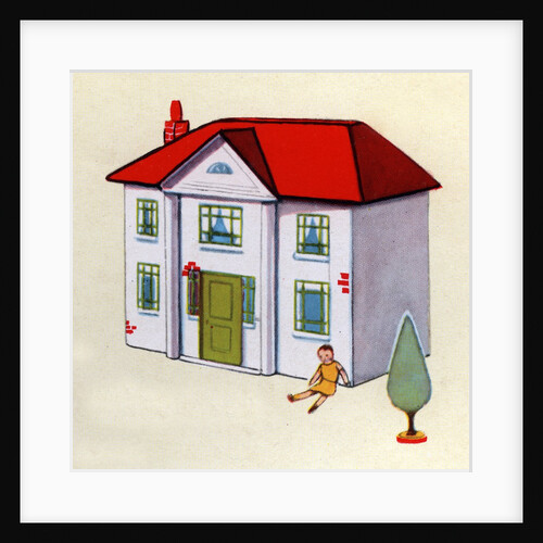 Illustration of dollhouse by Anonymous