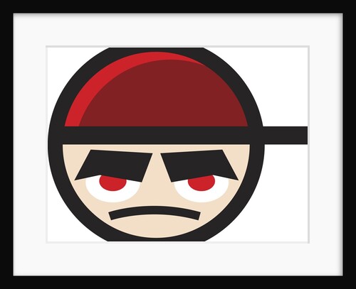 Grumpy cartoon face by Anonymous