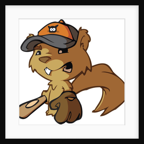 Squirrel Baseball Player by Anonymous