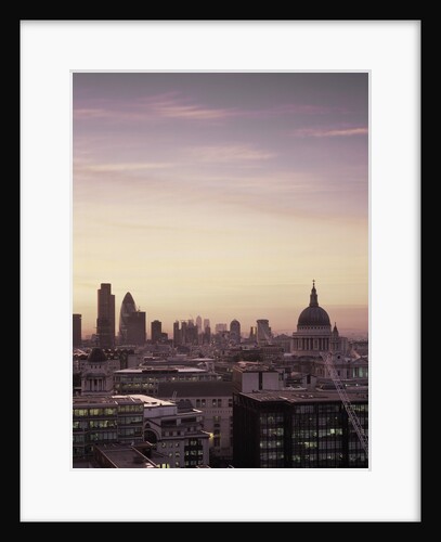 Dusk over London skyline by Anonymous