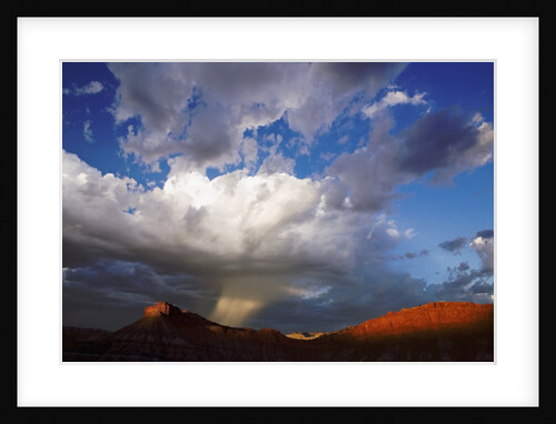 Hail Storm above Red Rock by Anonymous