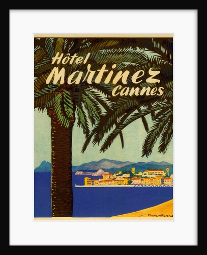 Hotel Martinez Cannes Luggage label by Anonymous