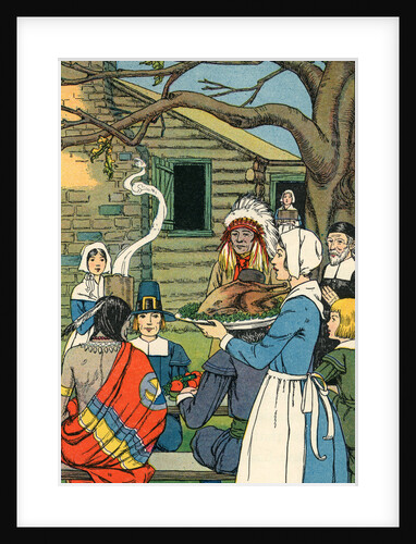 Illustration of First Thanksgiving by Anonymous