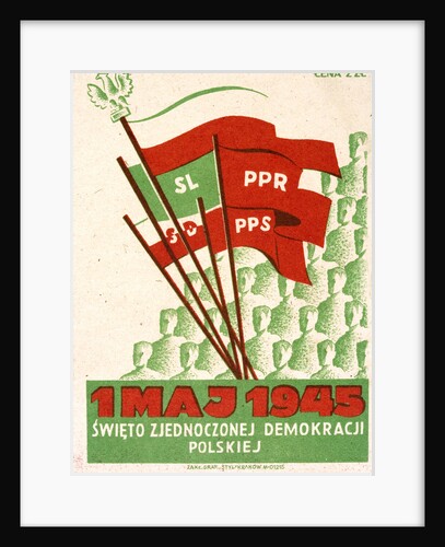 Polish postcard from May Day 1945 by Anonymous