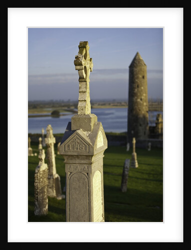 Gravestones at Clonmacnoise monastery by Anonymous