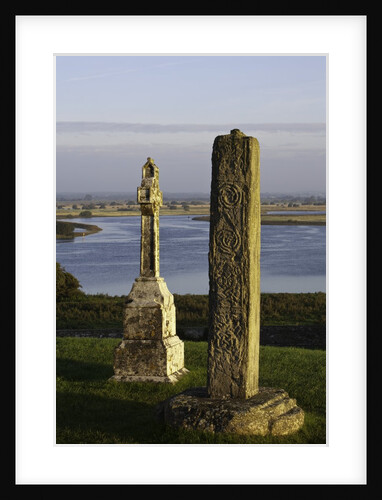 Gravestones at Clonmacnoise monastery by Anonymous