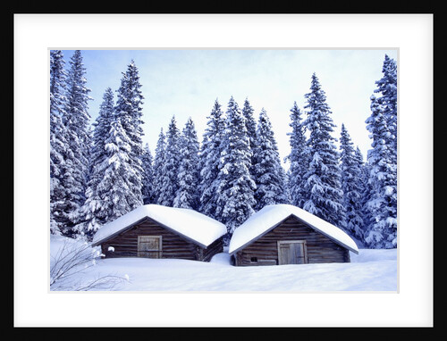 Barn in Lapland in Winter by Anonymous