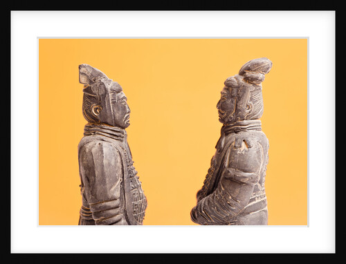 Miniature terracotta soldiers by Anonymous