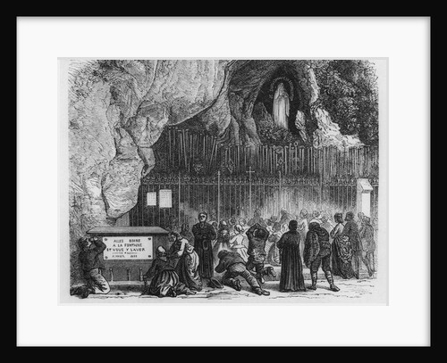 Illustration of Grotto at Lourdes by Anonymous