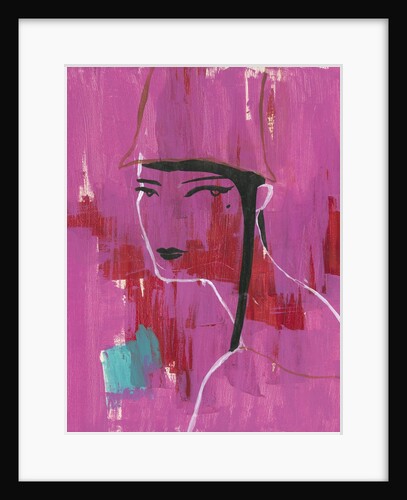 Silhouette Against a Pink Background by Anonymous
