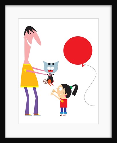 A Dad Giving his Daughter a Pet by Anonymous