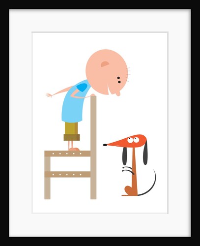 A Boy and his Dog by Anonymous