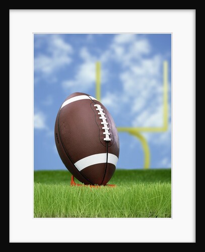 Football and field goal by Anonymous
