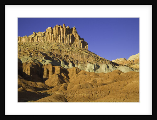 Castle and Fluted Wall Formations in Capitol Reef National Park by Anonymous