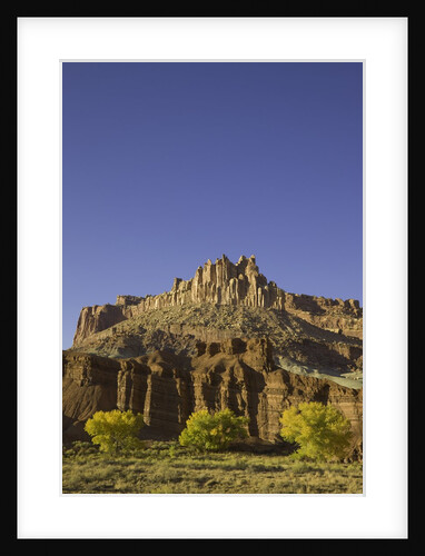 Castle and Fluted Wall Formations in Capitol Reef National Park by Anonymous