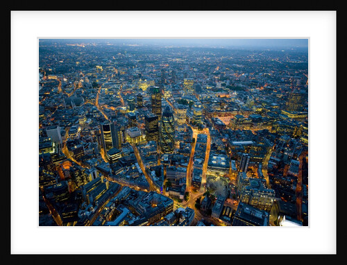 Aerial View of City of London by Anonymous