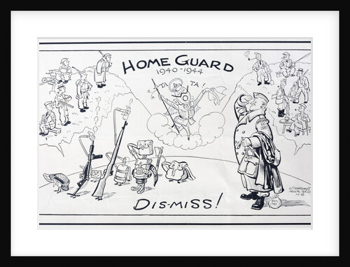 Home Guard 1940-1944 Dis-Miss! calendar illustration by Anonymous