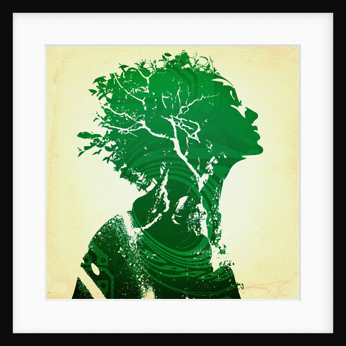 Green woman by Anonymous