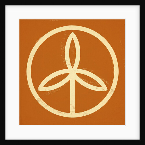 Plant in a circle symbol by Anonymous