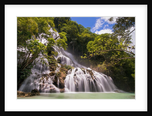 Waterfall in forest by Anonymous