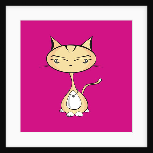 Cat wearing collar by Anonymous
