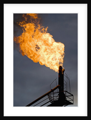 Natural gas flare by Anonymous