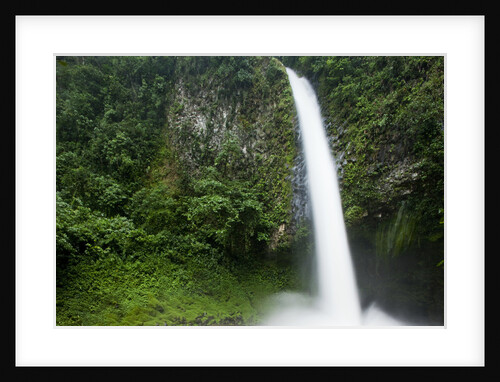 Waterfall in Rainforest Along Fortuna River by Anonymous