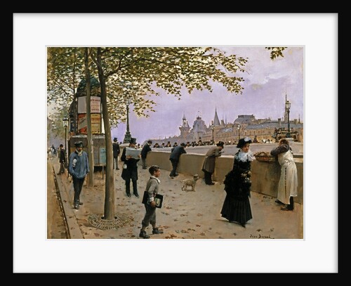 On the Banks of the River Seine by Jean Beraud
