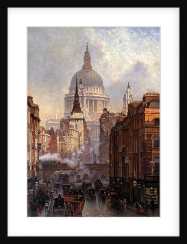 St. Paul's Cathedral and Ludgate Hill, London, England by John O'Connor