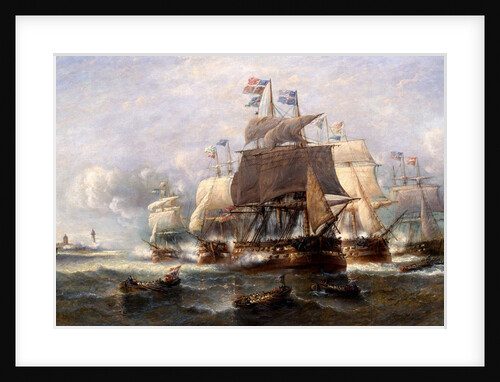A Naval Engagement by Francois Musin