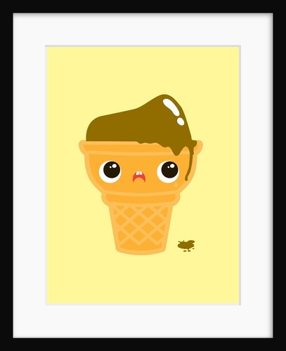 Melting Ice Cream Cone by Anonymous