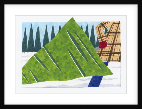 Towing a Freshly Cut Tree by Anonymous
