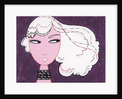 Woman with White Hair by Anonymous