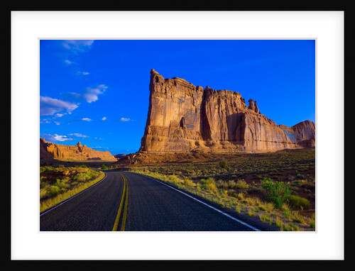 Road through Arches National Park by Anonymous