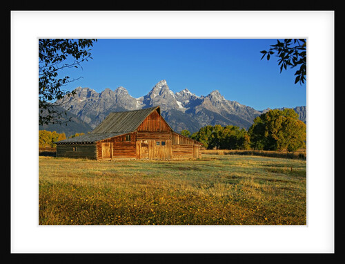 Barn and field by Anonymous