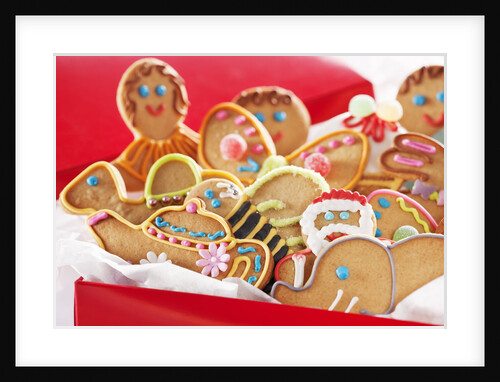 Decorated holiday cookies by Anonymous