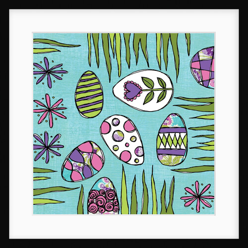 Easter eggs and grass by Anonymous