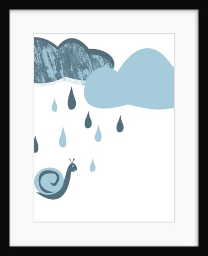 Snail being rained on by Anonymous