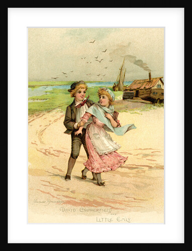 David Copperfield and Little Emily by Frances Brundage