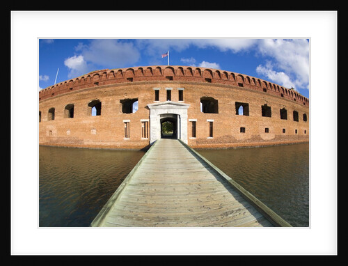 Entrance bridgeway over the moat to enter Fort Jefferson by Anonymous